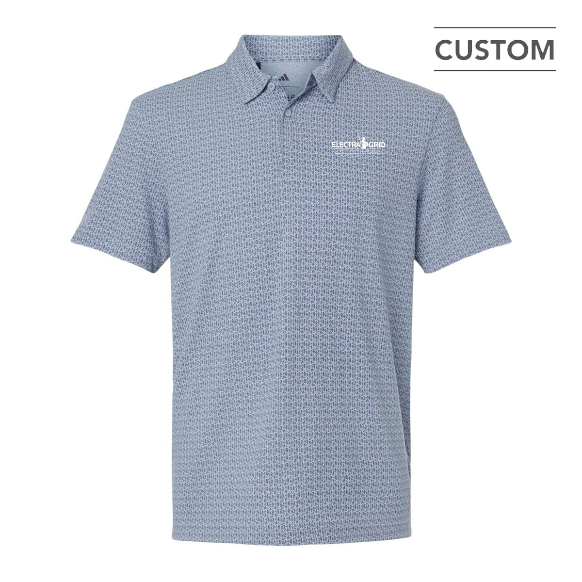 Adidas Men's Blended Printed Polo-stock