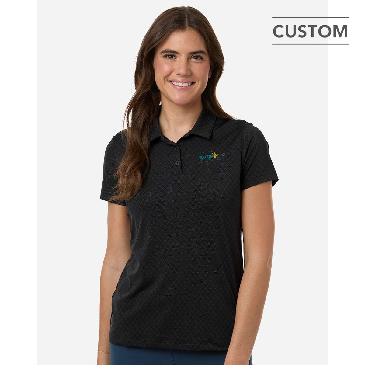 Adidas Women's 4-Way Stretch Printed Polo