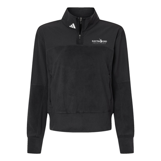 Electra Grid Adidas Women's Fleece Quarter-Zip Pullover