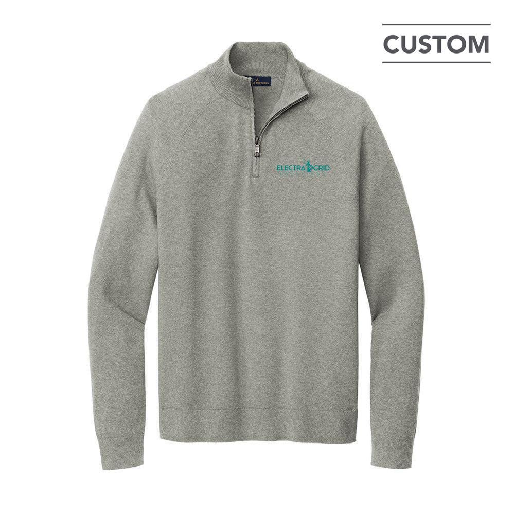 Brooks Brothers Cotton Stretch 1/4-Zip Sweater