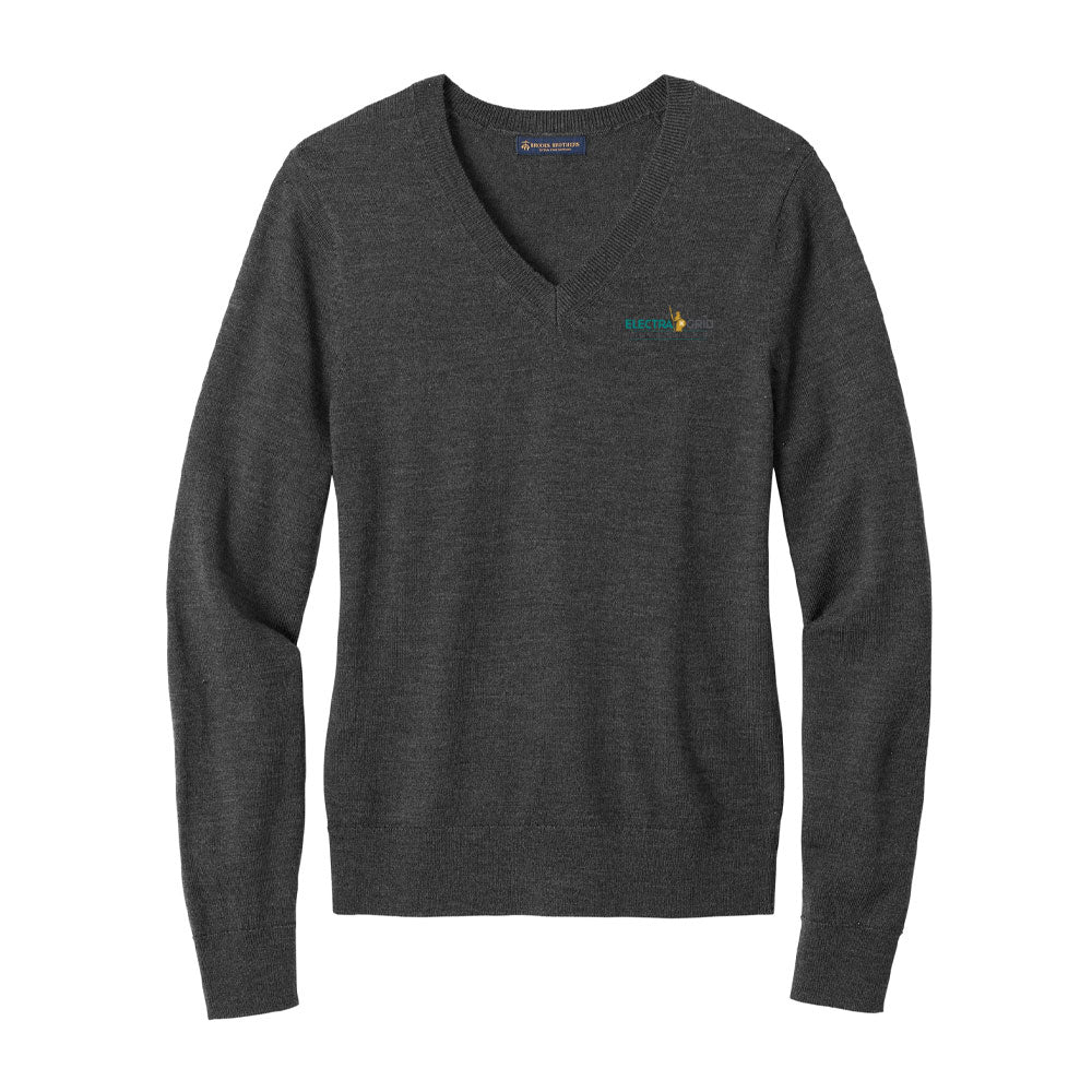 Brooks Brothers Women's Washable Merino V-Neck Sweater