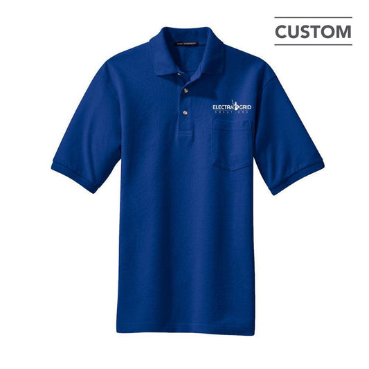 Cotton Pique Polo with Pocket