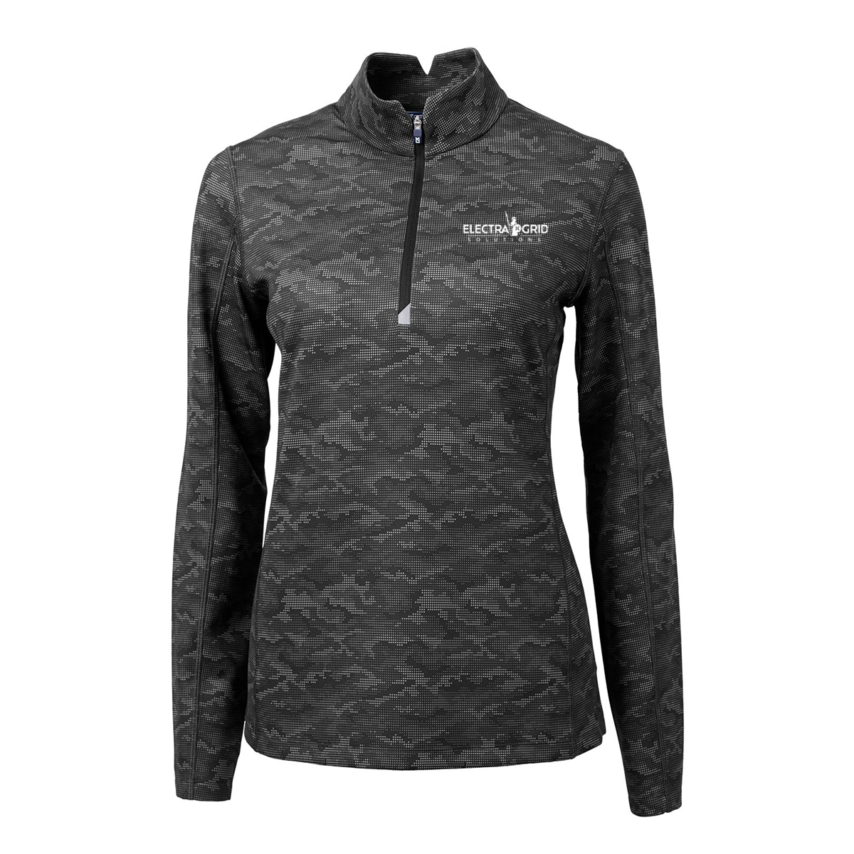 EG Cutter & Buck Eco Camo Print Ladies Qaurter Zip