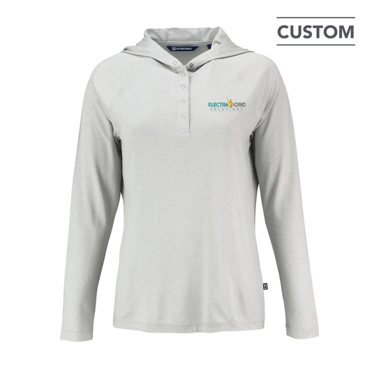 EG Cutter & Buck Women's Coastline Hooded Shirt