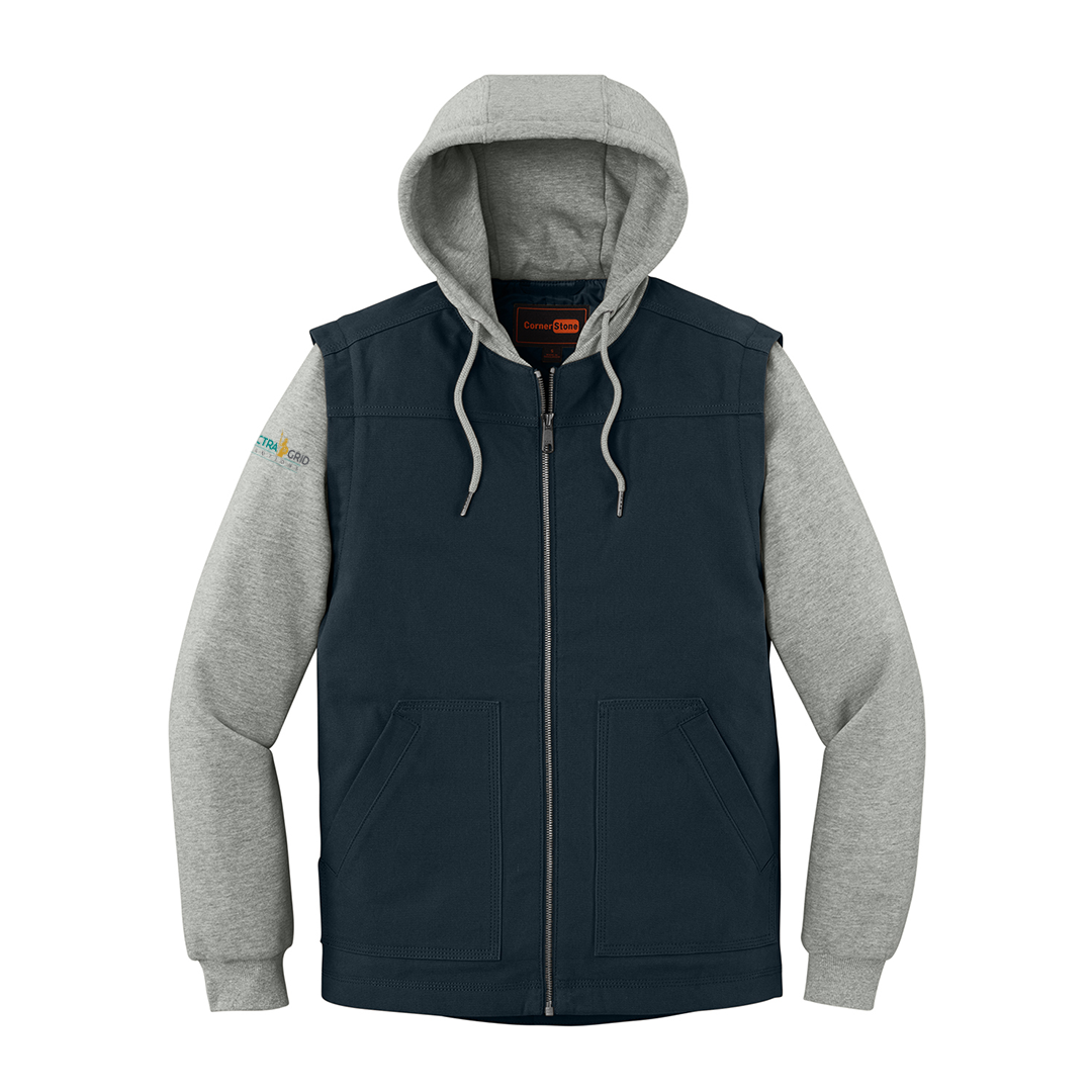 Electra Grid Duck Fleece Full-Zip Hooded Jacket