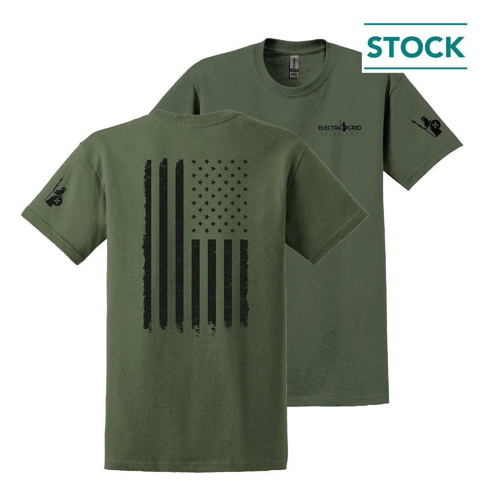 Electra Grid American Flag Tee