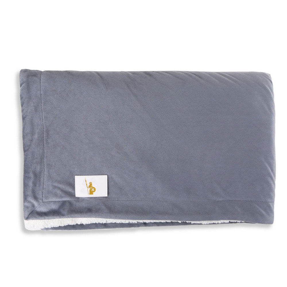 Electra Grid Gold Lady Sherpa Blanket