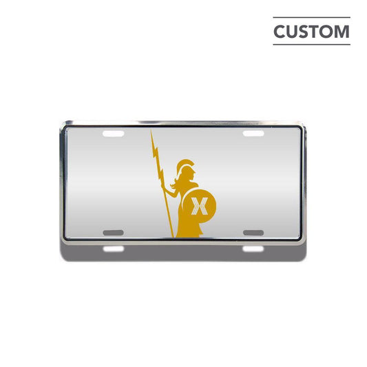 Embossed Aluminum Deluxe License Plate