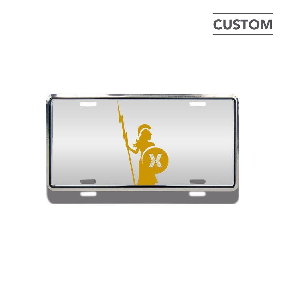 Embossed Aluminum Deluxe License Plate