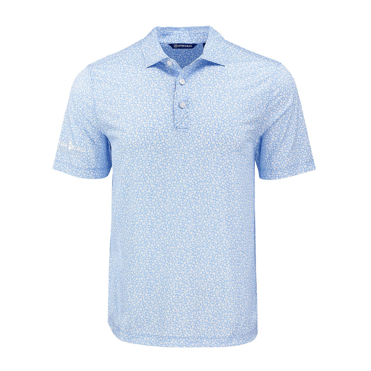 Electra Grid Flora Print Recycled Men's Polo