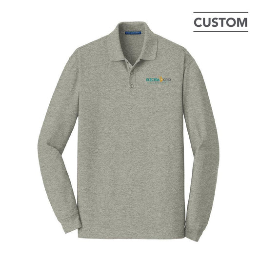 100% Cotton Long Sleeve Polo