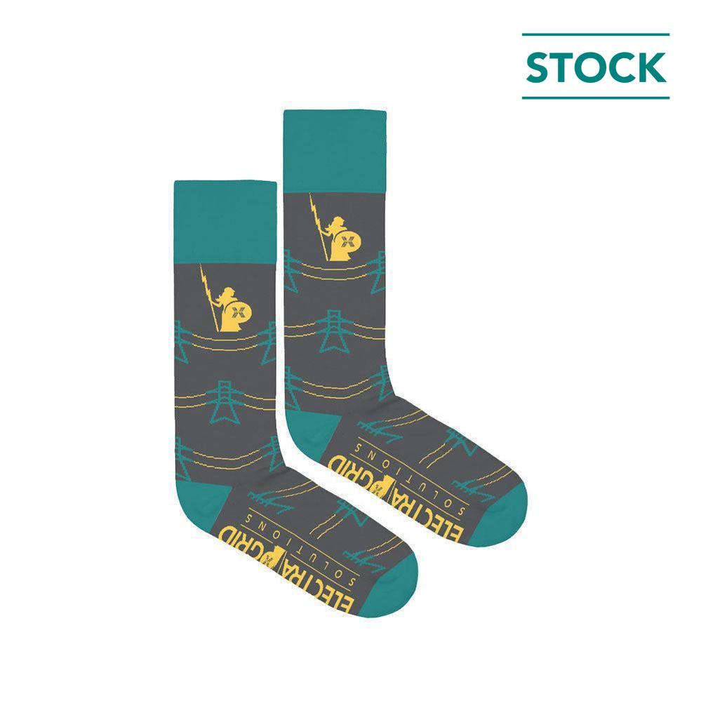 Electra Grid Cotton Crew Socks