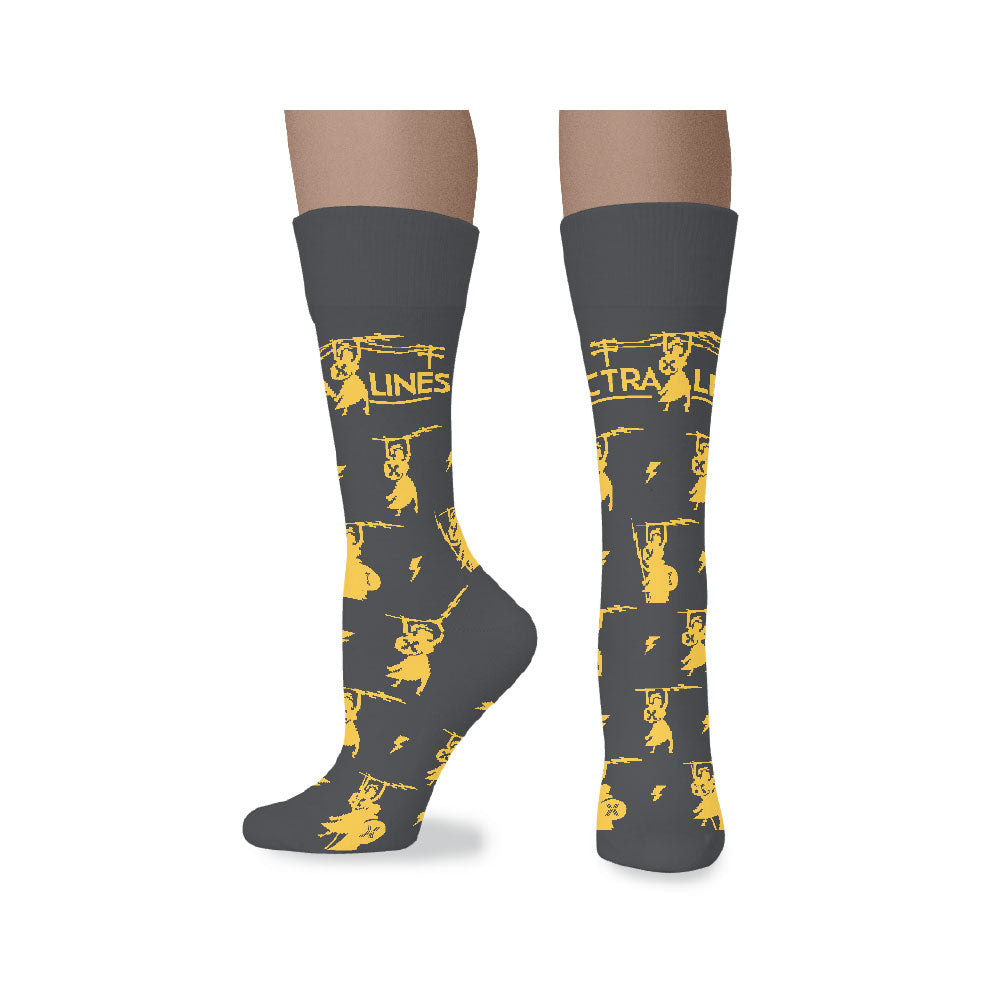 ElectraLines Cotton Crew Socks