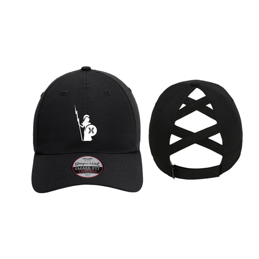 EG Lady Women's Black Performance Ponytail Cap