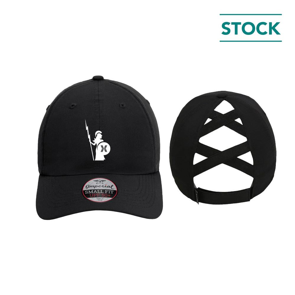 EG Lady Women's Black Performance Ponytail Cap