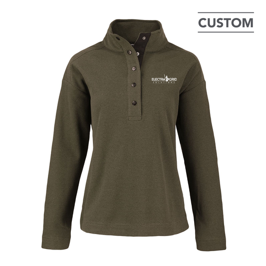 EG Women's Recycled Fleece Snap Pullover