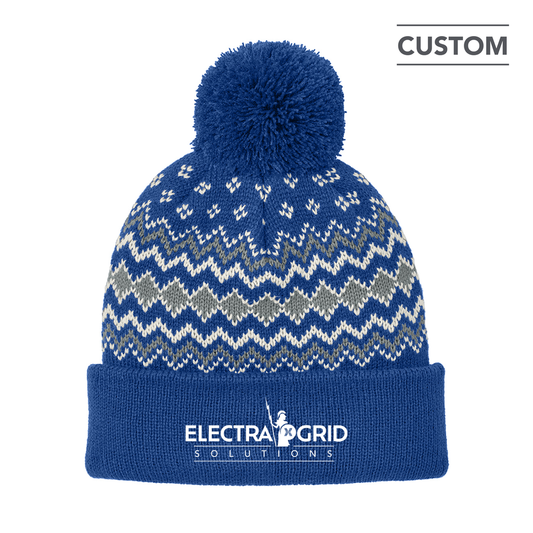 Electra Grid Alpine Pom Beanie