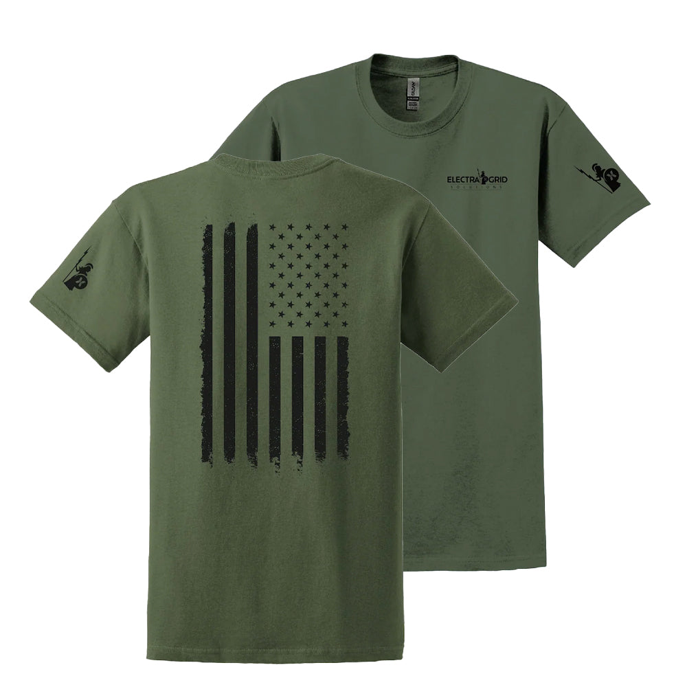 Electra Grid American Flag Tee