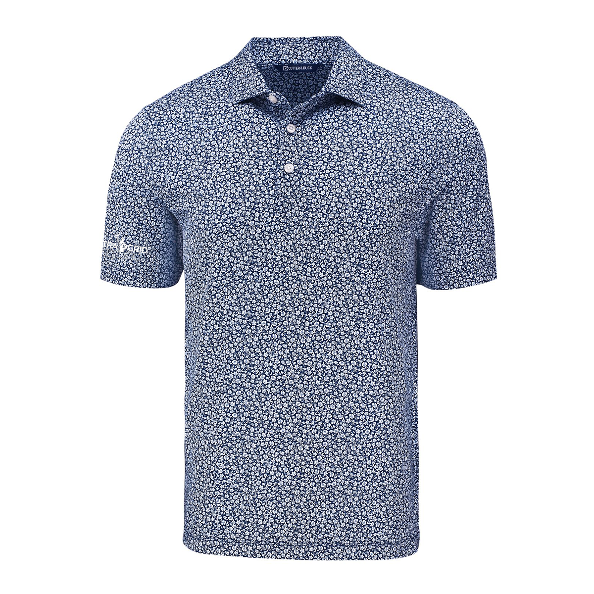 Electra Grid Flora Print Recycled Men's Polo