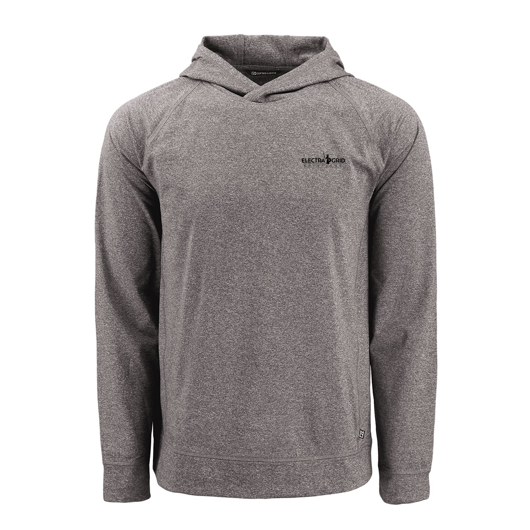 Electra Grid Knit Recycled Mens Heathered Hooded Pullover