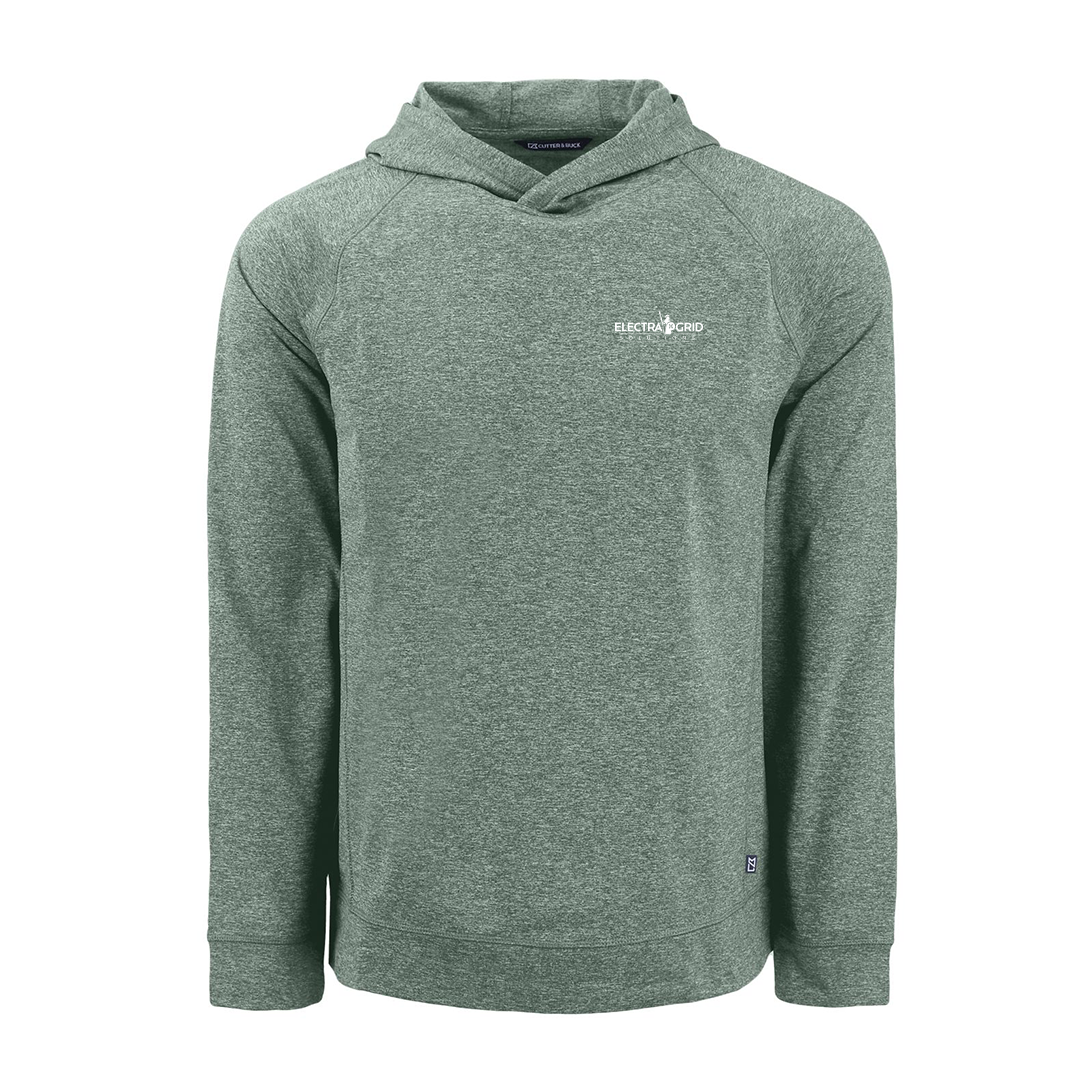 Electra Grid Knit Recycled Mens Heathered Hooded Pullover