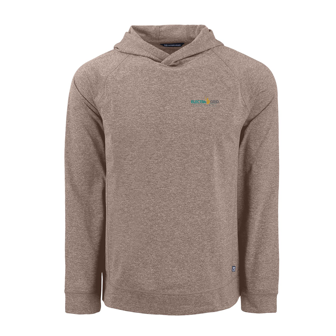 Electra Grid Knit Recycled Mens Heathered Hooded Pullover