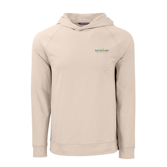 Electra Grid Knit Recycled Mens Heathered Hooded Pullover