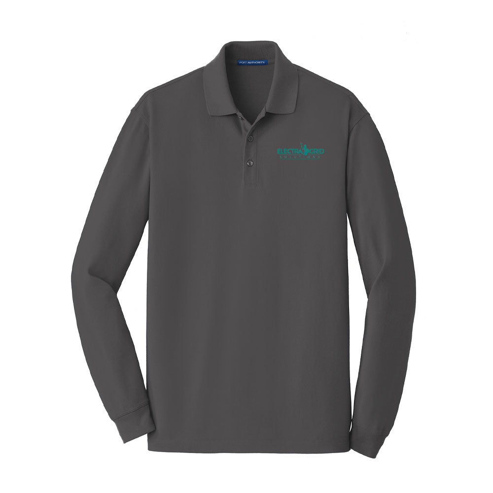 100% Cotton Long Sleeve Polo