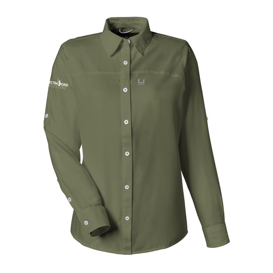 Electra Grid Women's HUK Long Sleeve Fishing Shirt
